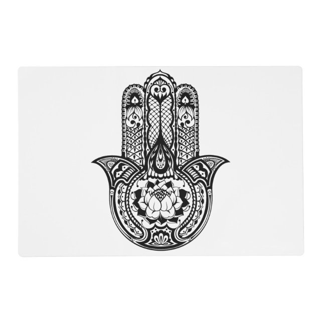 Inspired Hamsa Symbol Placemat (Front)