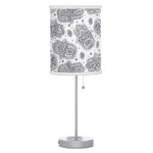 Inspired Hand Drawn Hamsa Table Lamp (Left)