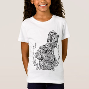 Inspired Head Of Rabbit In Wreath T-Shirt