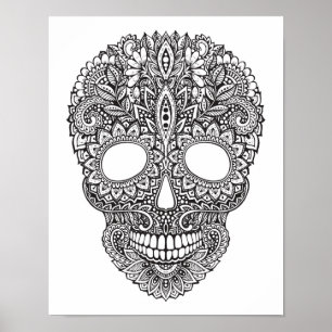 Inspired Human Skull 2 Poster