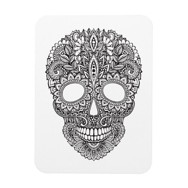 Inspired Human Skull Magnet (Vertical)