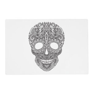Inspired Human Skull Placemat