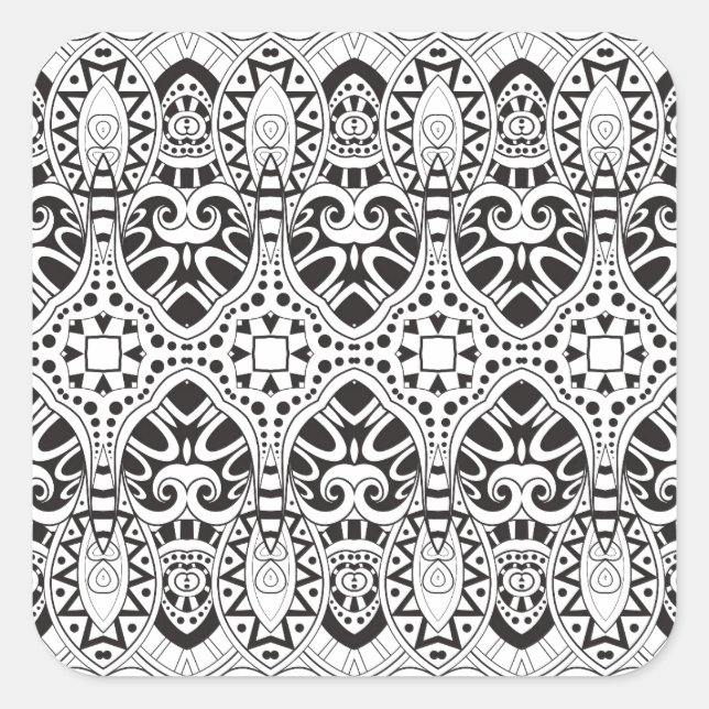 Inspired Illustration Square Sticker (Front)