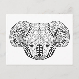 Inspired Koala Bear Postcard