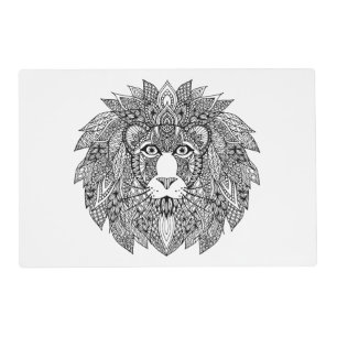 Inspired Lion Head 4 Placemat