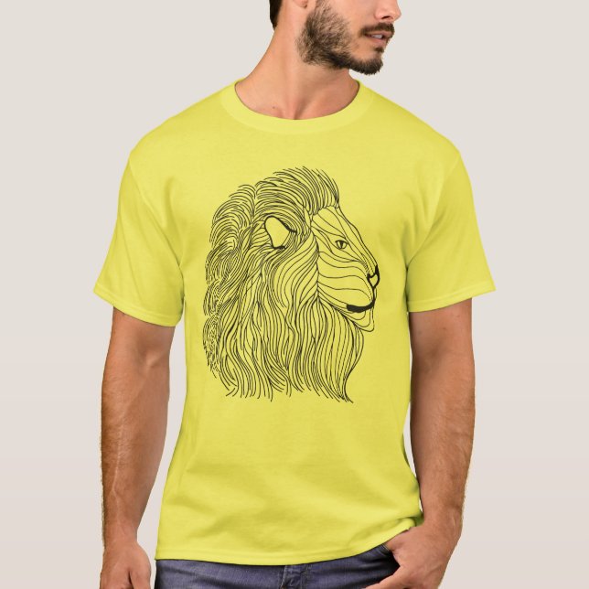 Inspired Lion Head 5 T-Shirt (Front)