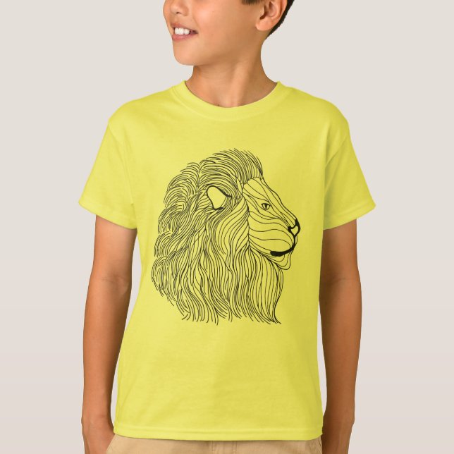 Inspired Lion Head 5 T-Shirt (Front)