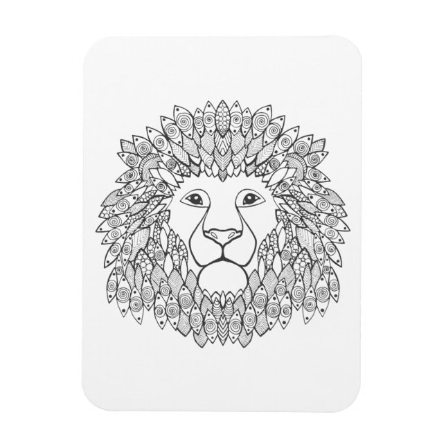 Inspired Lion Head Magnet (Vertical)