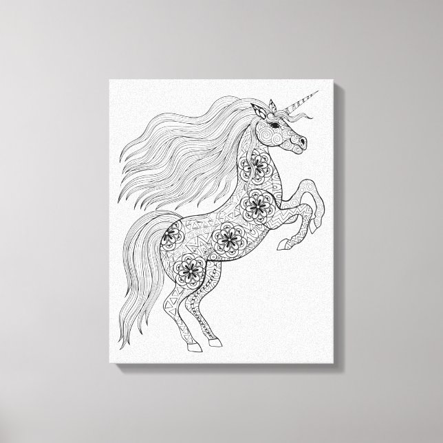 Inspired Magic Unicorn 6 Canvas Print (Front)