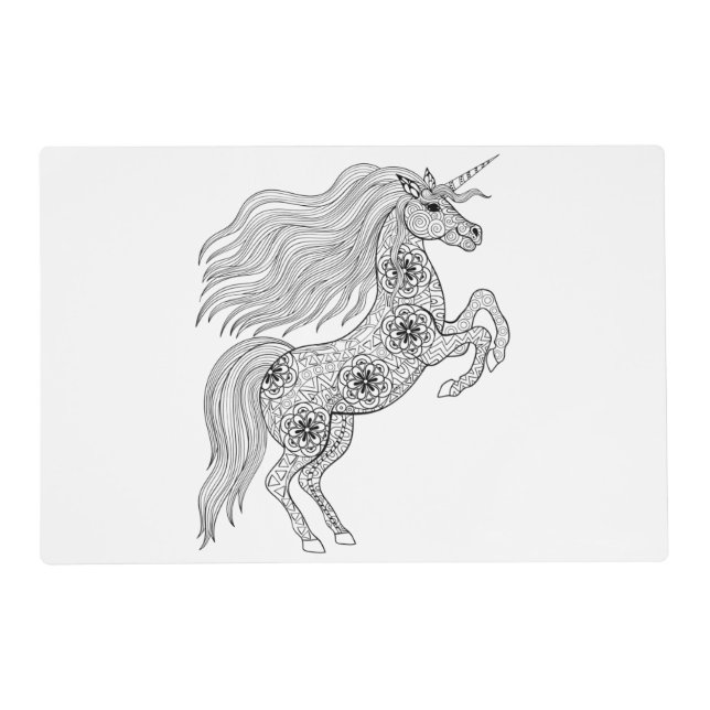 Inspired Magic Unicorn Placemat (Front)