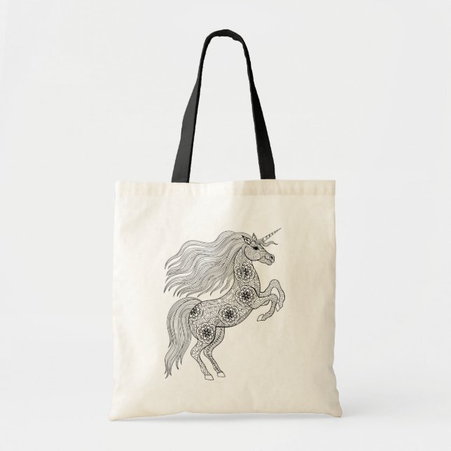 Inspired Magic Unicorn Tote Bag (Front)
