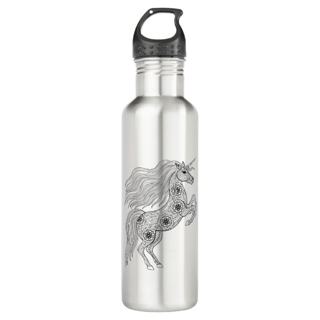 Inspired Magic Unicorn Water Bottle (Front)