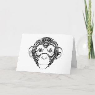Inspired Monkey Design Card