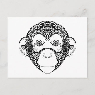 Inspired Monkey Design Postcard