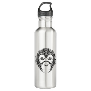 Inspired Monkey Design Stainless Steel Water Bottle