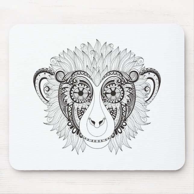Inspired Monkey Mouse Pad (Front)