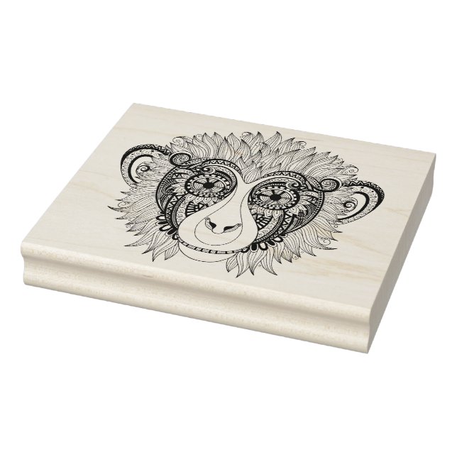 Inspired Monkey Rubber Stamp (Stamp)