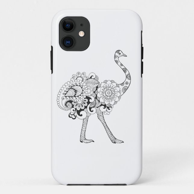Inspired Ostrich Case-Mate iPhone Case (Back)