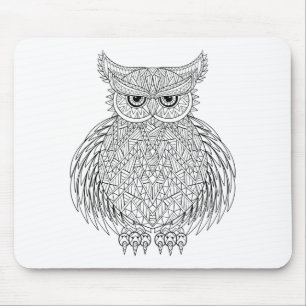 Inspired Owl Bird Totem Mouse Pad