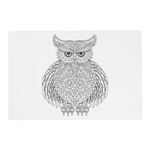 Inspired Owl Bird Totem Placemat
