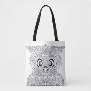 Inspired Owl Portrait 2 Tote Bag