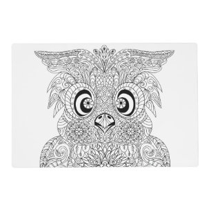 Inspired Owl Portrait Placemat