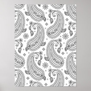 Inspired Paisley Design 2 Poster