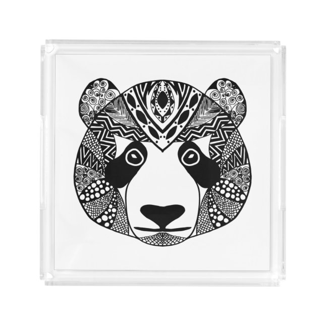 Inspired Panda Acrylic Tray (Front)