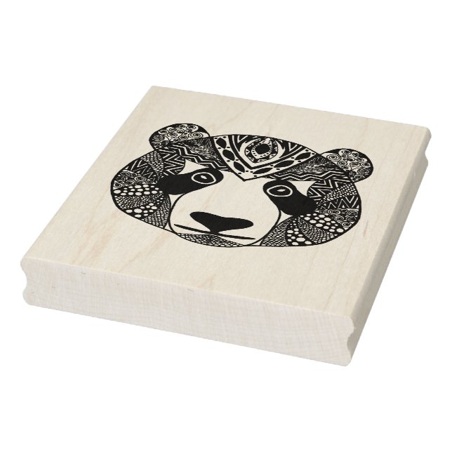 Inspired Panda Rubber Stamp (Stamp)