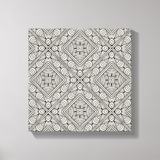 Inspired Pattern 6 Canvas Print (Front)