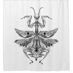Inspired Praying Mantis Shower Curtain