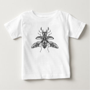 Inspired Psychedelic Stag-Beetle Baby T-Shirt