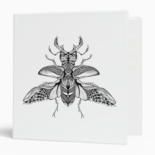 Inspired Psychedelic Stag-Beetle Binder (Front/Inside)