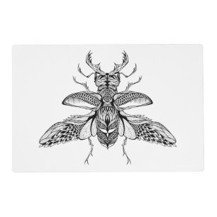 Inspired Psychedelic Stag-Beetle Placemat