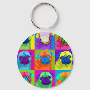 inspired Pug Keychain