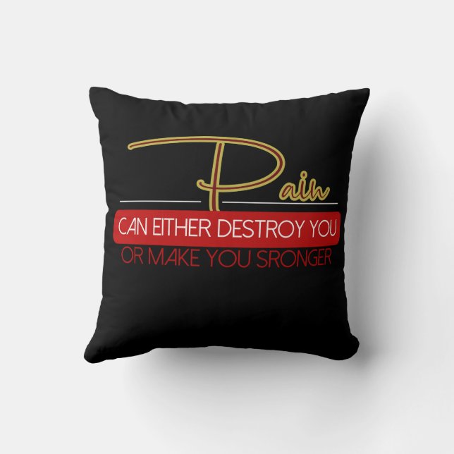 inspired quote throw pillow (Back)