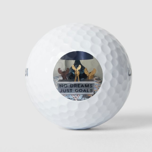 Inspired Reindeer Dreams: A Motivational Holiday Golf Balls (Front)