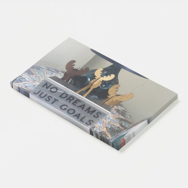 Inspired Reindeer Dreams: A Motivational Holiday Post-it Notes (Angled)