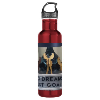 Inspired Reindeer Dreams: A Motivational Holiday Stainless Steel Water Bottle