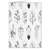 Inspired Retro Feather Pattern Cards (Front)