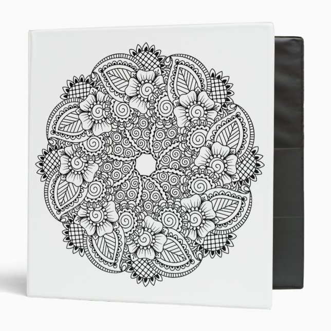 Inspired Round Design 3 Ring Binder (Front/Inside)
