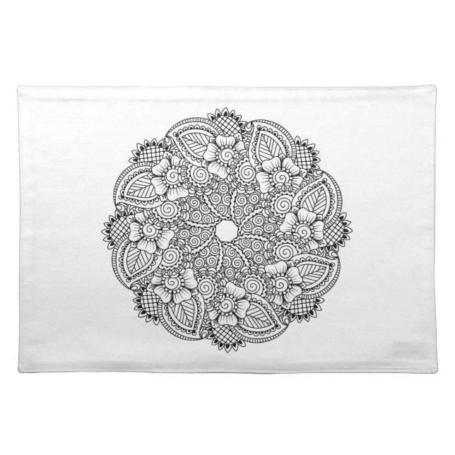 Inspired Round Design Placemat (Front)