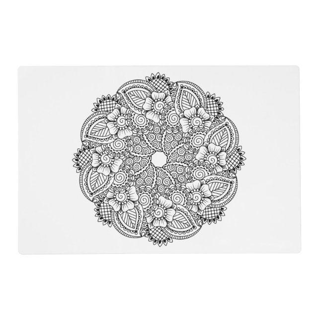Inspired Round Design Placemat (Front)