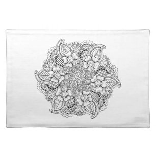 Inspired Round Element Cloth Placemat