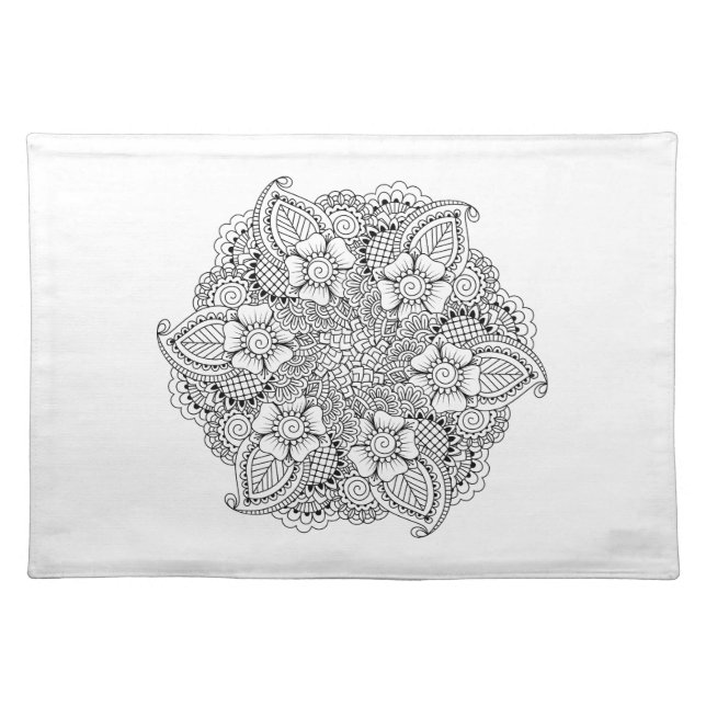 Inspired Round Element Cloth Placemat (Front)