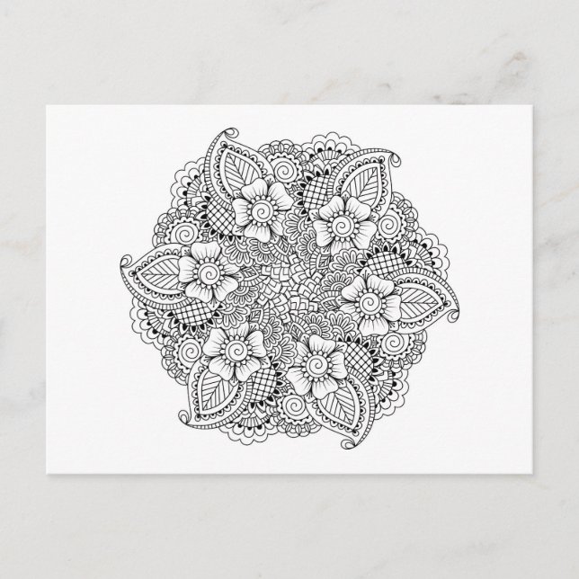 Inspired Round Element Postcard (Front)