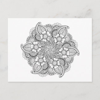 Inspired Round Element Postcard