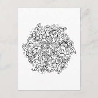 Inspired Round Element Postcard