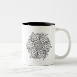 Inspired Round Element Two-Tone Coffee Mug