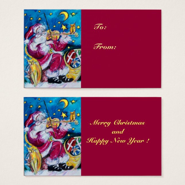 INSPIRED SANTA  /  Musical Christmas Night Red (Front & Back)